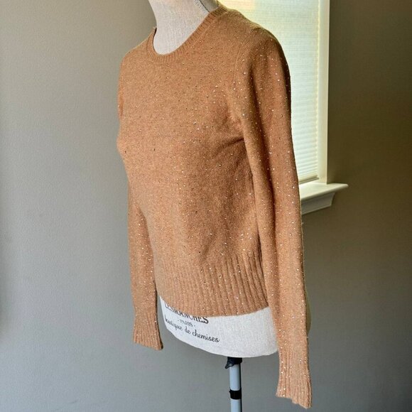 J. CREW Rhinestone Wool-Blend Trendy Color Sweater - Size Small - Picture 2 of 7
